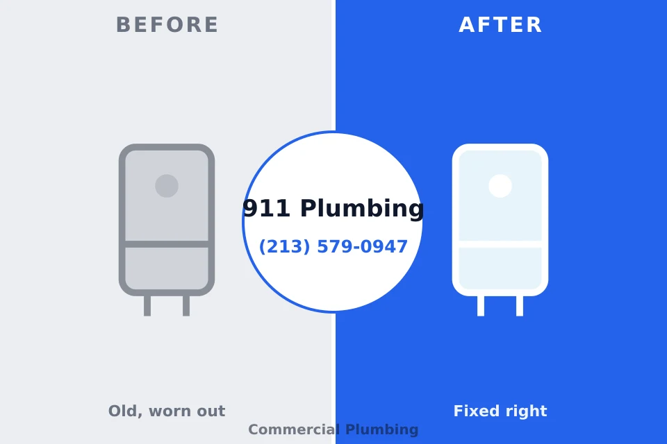 Before and after: plumbing company De Soto, KS
